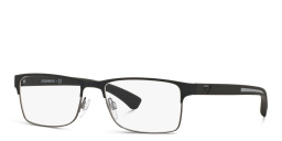 Emporio Armani Rectangle Eyeglasses in Black – Product Photo 2