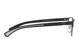 نظارة طبية مستطيلة من امبوريو أرماني بلون مطاط أزرق ورصاصي - صورة المنتج 3