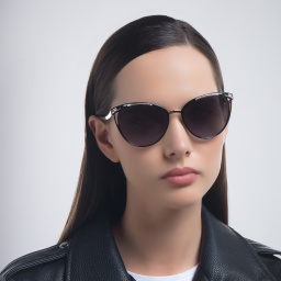 BVLGARI Panthos Sunglasses in Black/Pale Gold – Product Photo 6