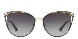 BVLGARI Panthos Sunglasses in Black/Pale Gold – Product Photo 1