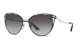 BVLGARI Panthos Sunglasses in Black/Pale Gold – Product Photo 2