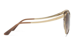 BVLGARI Panthos Sunglasses in Brown/Pale Gold – Product Photo 3