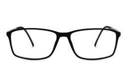 Silhouette Rectangle Eyeglasses in Black – Product Photo 1