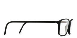 Silhouette Rectangle Eyeglasses in Black – Product Photo 3