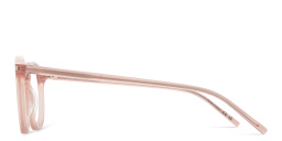 SAINT LAURENT Logo Lettering Round Eyeglasses in Pink – Product Photo 4
