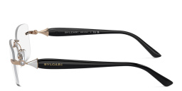 BVLGARI Rimless Rectangle Eyeglasses in Pink Gold – Product Photo 3