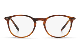 GIORGIO ARMANI Round Eyeglasses in Striped Brown – Product Photo 1
