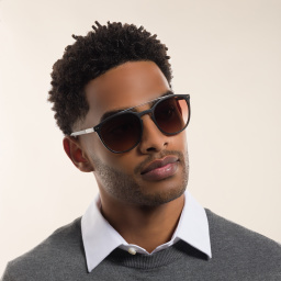 GIORGIO ARMANI Panthos Sunglasses in Matte Dark Havana – Product Photo 6