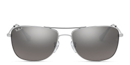 Ray-Ban Unisex Square Sunglasses in Silver – Product Photo 1