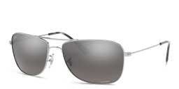 Ray-Ban Unisex Square Sunglasses in Silver – Product Photo 2