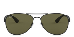Ray-Ban Unisex Aviator Sunglasses in Black – Product Photo 1