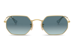 Ray-Ban Octagonal Unisex Irregular Sunglasses in Arista Gold – Product Photo 1