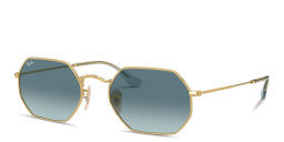 Shop Ray-Ban Octagonal Classic Unisex Sunglasses in Arista Gold online.