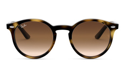 Ray-Ban Junior Kids Glossy Round Sunglasses in Havana – Product Photo 1