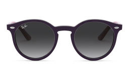 Ray-Ban Junior Kids Glossy Round Sunglasses in Violet – Product Photo 1