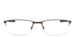Oakley SOCKET 5.5 Half-Rim Rectangle Eyeglasses in Brown – Product Photo 1