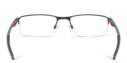 Shop Oakley Half-Rim Rectangle Eyeglasses in Satin Black online.