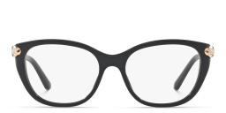 BVLGARI Square Eyeglasses in Black – Product Photo 1