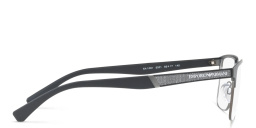 Emporio Armani Rectangle Eyeglasses in Black – Product Photo 3