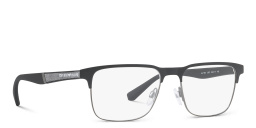 Emporio Armani Rectangle Eyeglasses in Black – Product Photo 4