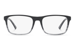 Emporio Armani Rectangle Eyeglasses in Black – Product Photo 1
