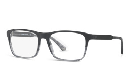Emporio Armani Rectangle Eyeglasses in Black – Product Photo 2