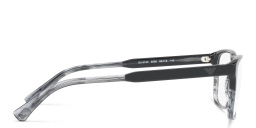 Emporio Armani Rectangle Eyeglasses in Black – Product Photo 3