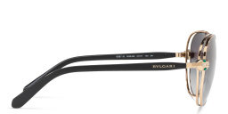 نظارة شمسية دائرية من بولغري بلون وردي ذهبي - صورة المنتج 3