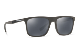 Emporio Armani Square Sunglasses in Matte Brown – Product Photo 1