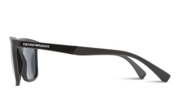 Emporio Armani Square Sunglasses in Matte Brown – Product Photo 4