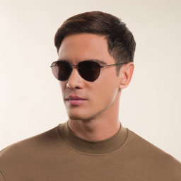 GIORGIO ARMANI Square Sunglasses in Matte Black – Product Photo 6