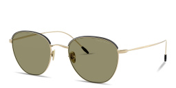 GIORGIO ARMANI Square Sunglasses in Matte Black/Pale Gold – Product Photo 2