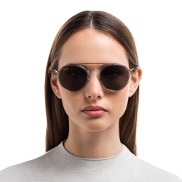 Ray-Ban Unisex Round Sunglasses in Silver – Product Photo 5