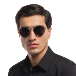 Ray-Ban Unisex Round Sunglasses in Silver – Product Photo 8