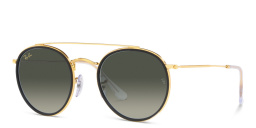 Ray-Ban Unisex Round Sunglasses in Gold – Product Photo 2