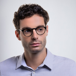 MYKITA Round Eyeglasses in Black – Product Photo 6