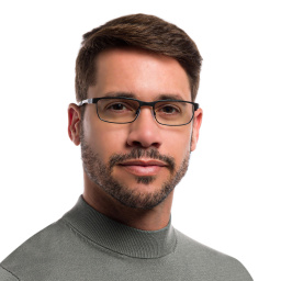 Oakley Steel Plate™ Rectangle Eyeglasses in Powder Coal – Product Photo 6