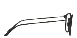 GIORGIO ARMANI Round Eyeglasses in Matte Black – Product Photo 3