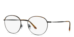 GIORGIO ARMANI Round Eyeglasses in Black – Product Photo 2
