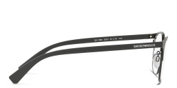 Emporio Armani Oval Eyeglasses in Matte Black – Product Photo 3