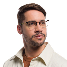 Ray-Ban Unisex Panthos Eyeglasses in Black On Gold – Product Photo 7