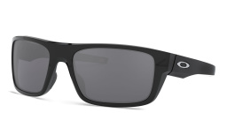 نظارة شمسية دروب بوينت بإطار مستطيل من اوكلي بلون أسود لامع - صورة المنتج 2