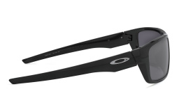 نظارة شمسية دروب بوينت بإطار مستطيل من اوكلي بلون أسود لامع - صورة المنتج 3