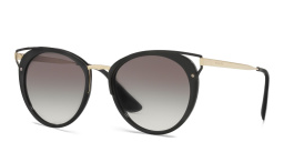 PRADA Round Sunglasses in Black – Product Photo 2