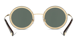 نظارة شمسية دائرية بدون إطار من فالنتينو بلون أسود - صورة المنتج 4