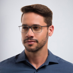 Silhouette Rectangle Eyeglasses in Black – Product Photo 5