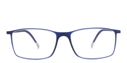 Silhouette Rectangle Eyeglasses in Blue – Product Photo 1
