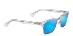 Maui Jim Unisex Rectangle Sunglasses in Clear – Product Photo 2