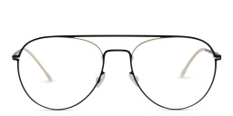 Shop MYKITA Eero Wide Aviator Eyeglasses in Black online.