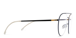 Shop MYKITA Eero Wide Aviator Eyeglasses in Black online.